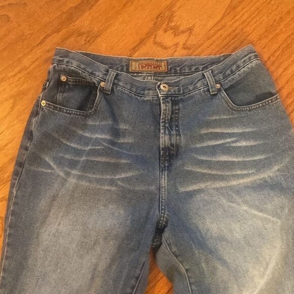 Coco Ankle length or roll up jeans, wide, leg, high waist, size 14 W - Picture 4 of 12
